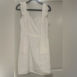 White Dress with Ruffles